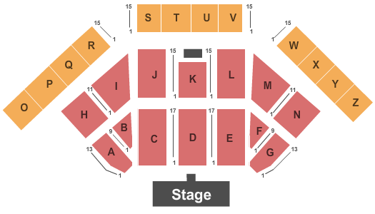 Seatmap for eastern states exposition - the big e xfinity arena